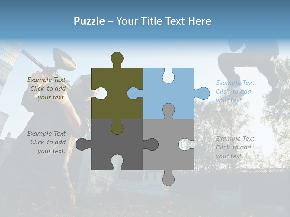 Attack Sport Camouflage PowerPoint Template