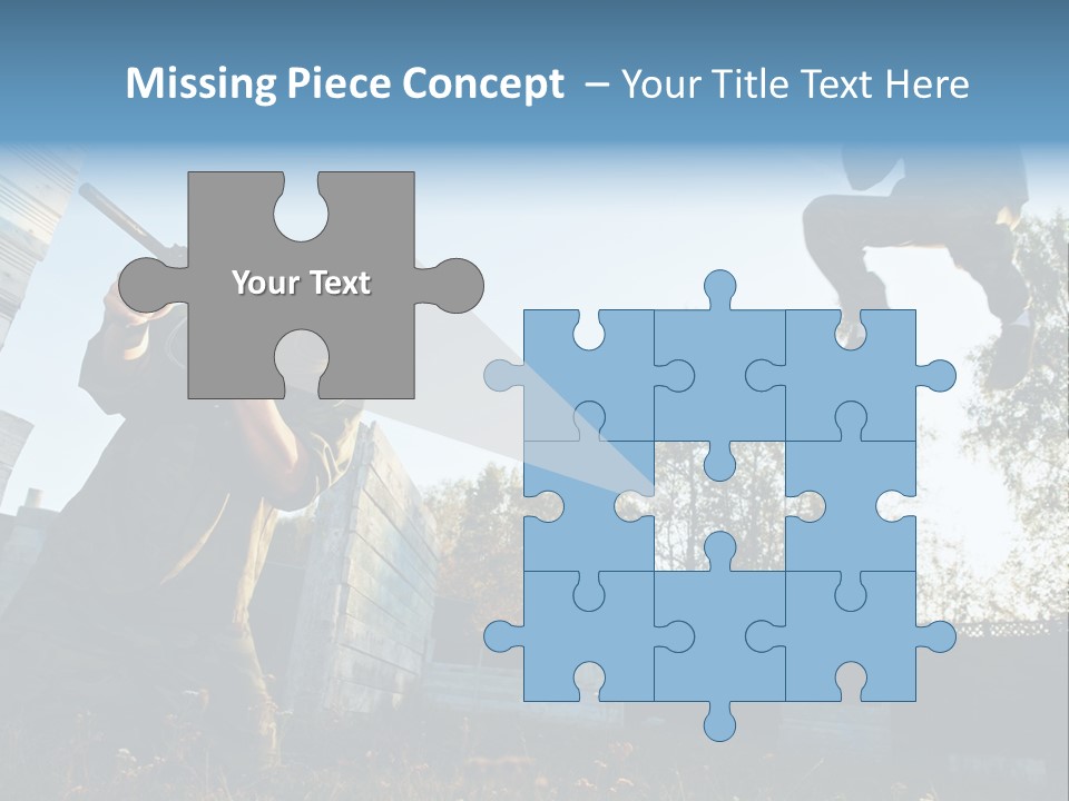 Attack Sport Camouflage PowerPoint Template