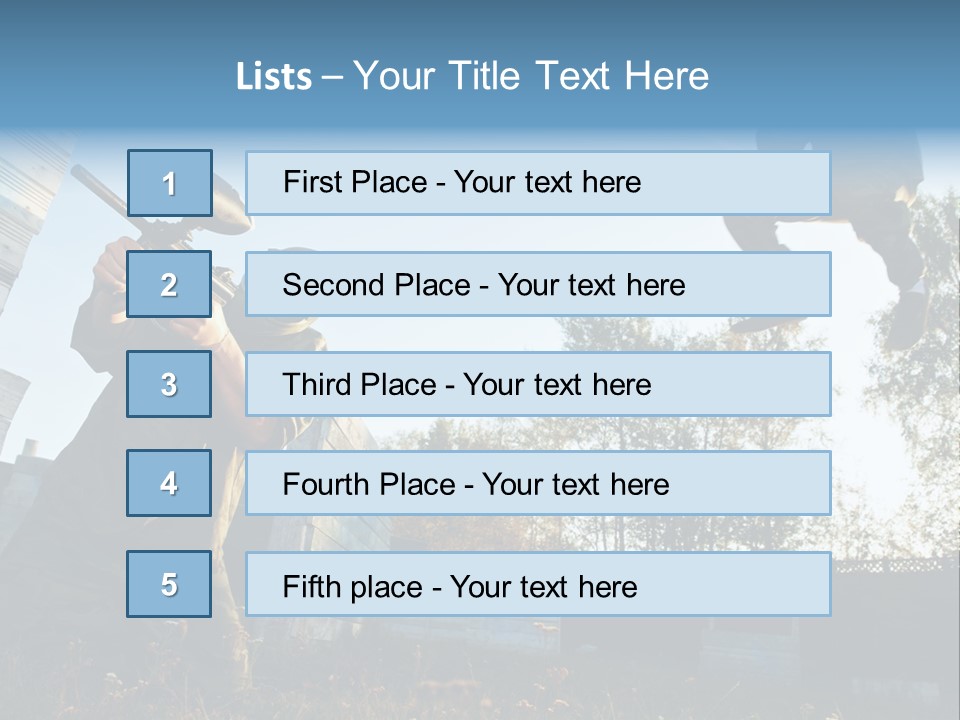 Attack Sport Camouflage PowerPoint Template