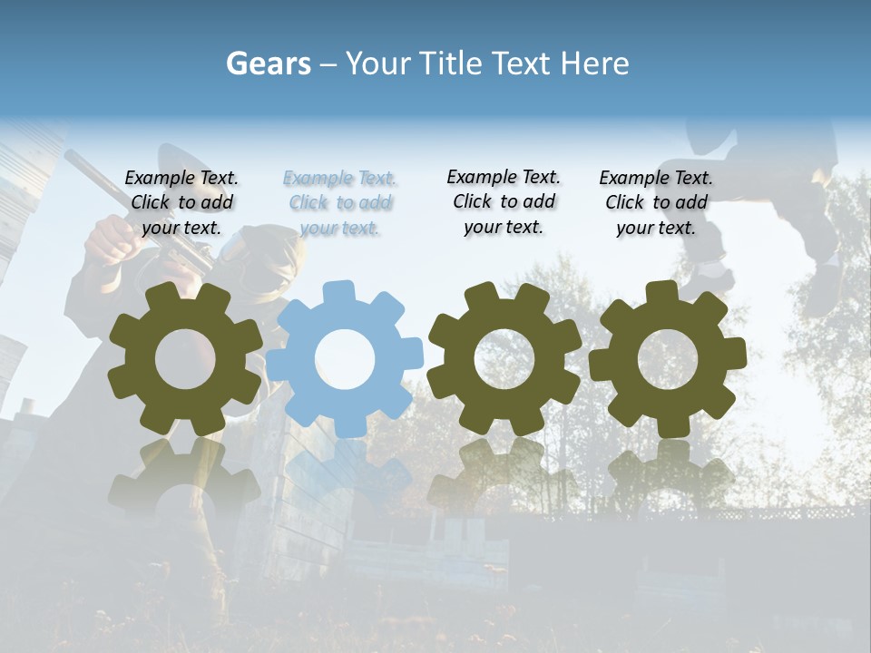 Attack Sport Camouflage PowerPoint Template