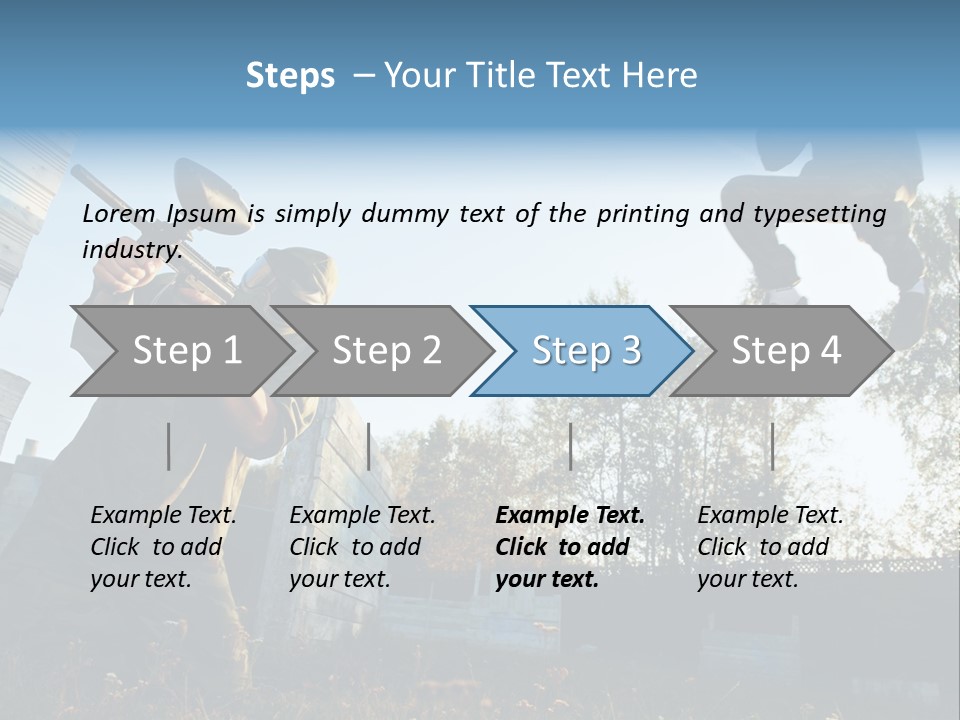 Attack Sport Camouflage PowerPoint Template