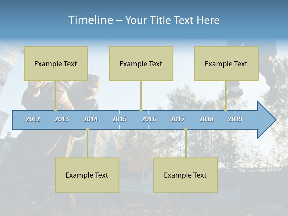 Attack Sport Camouflage PowerPoint Template