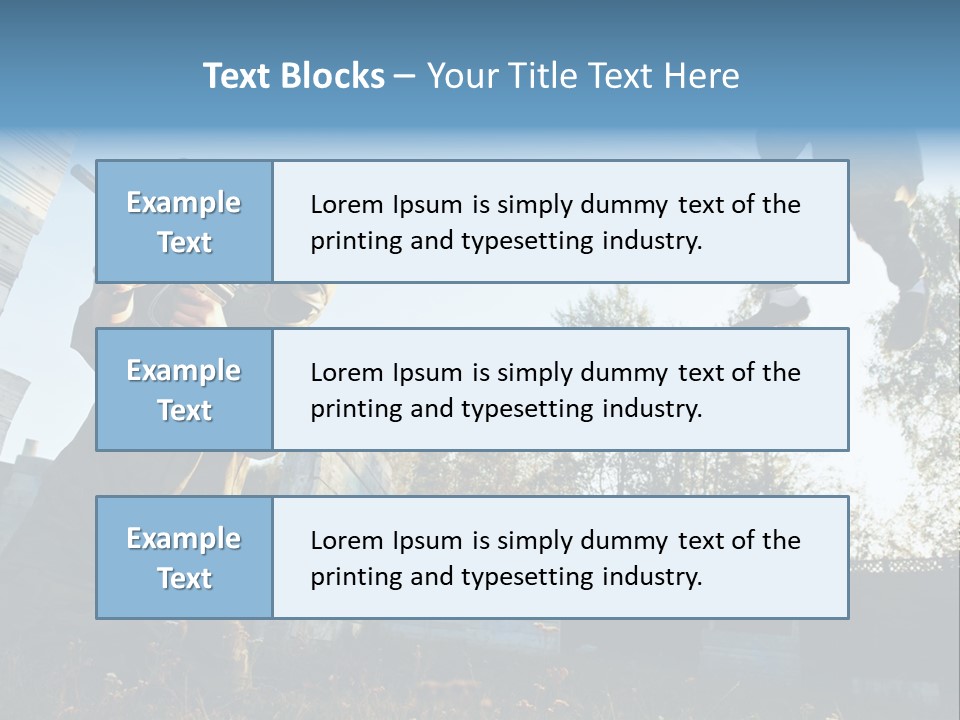Attack Sport Camouflage PowerPoint Template