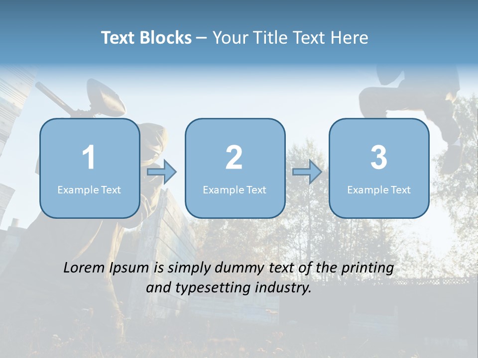 Attack Sport Camouflage PowerPoint Template