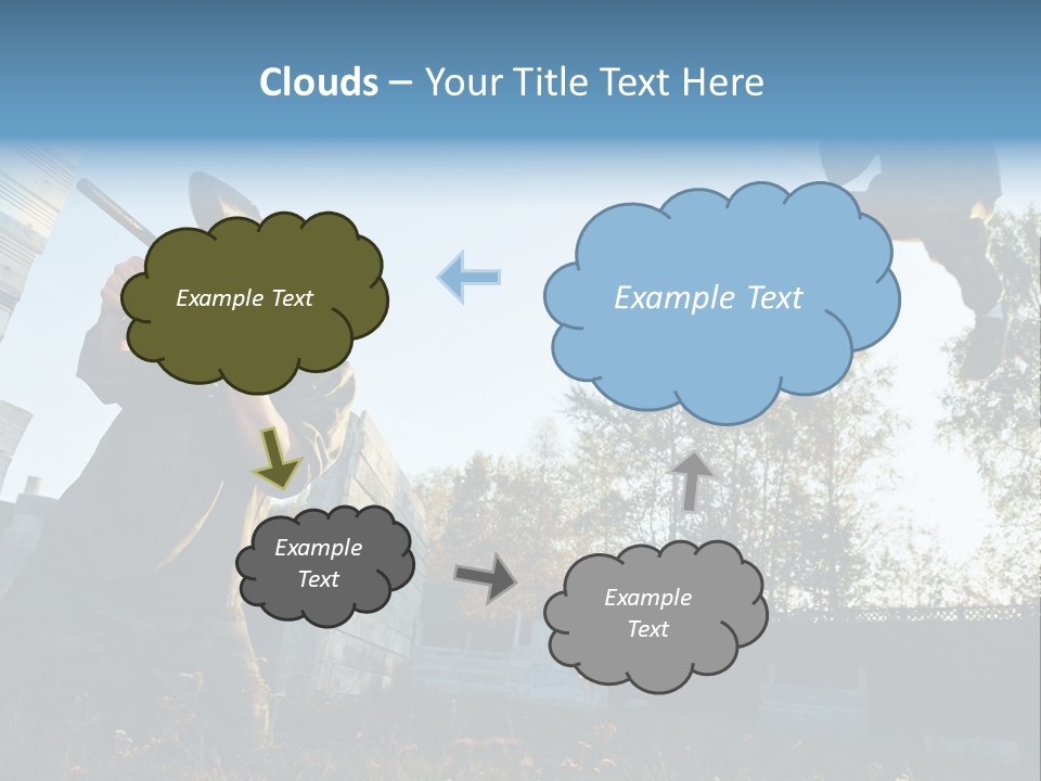 Attack Sport Camouflage PowerPoint Template