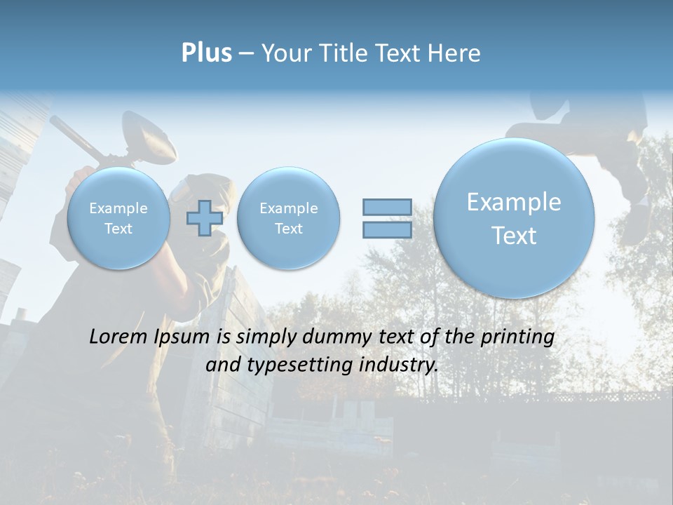 Attack Sport Camouflage PowerPoint Template