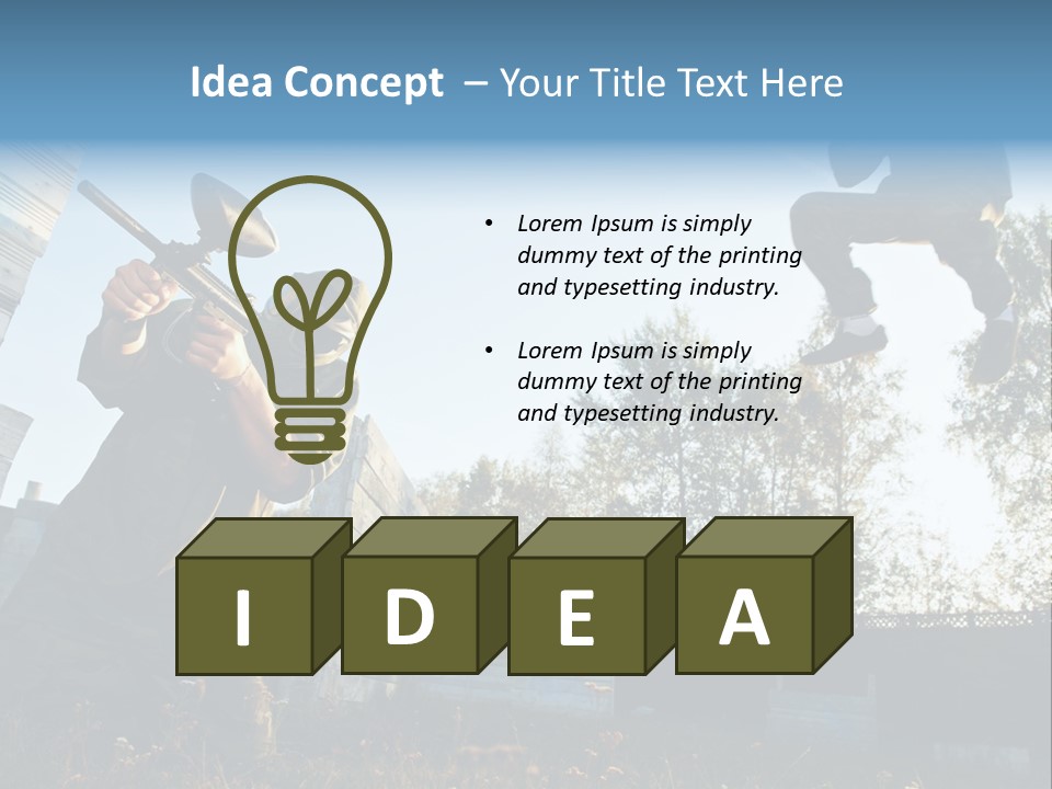 Attack Sport Camouflage PowerPoint Template