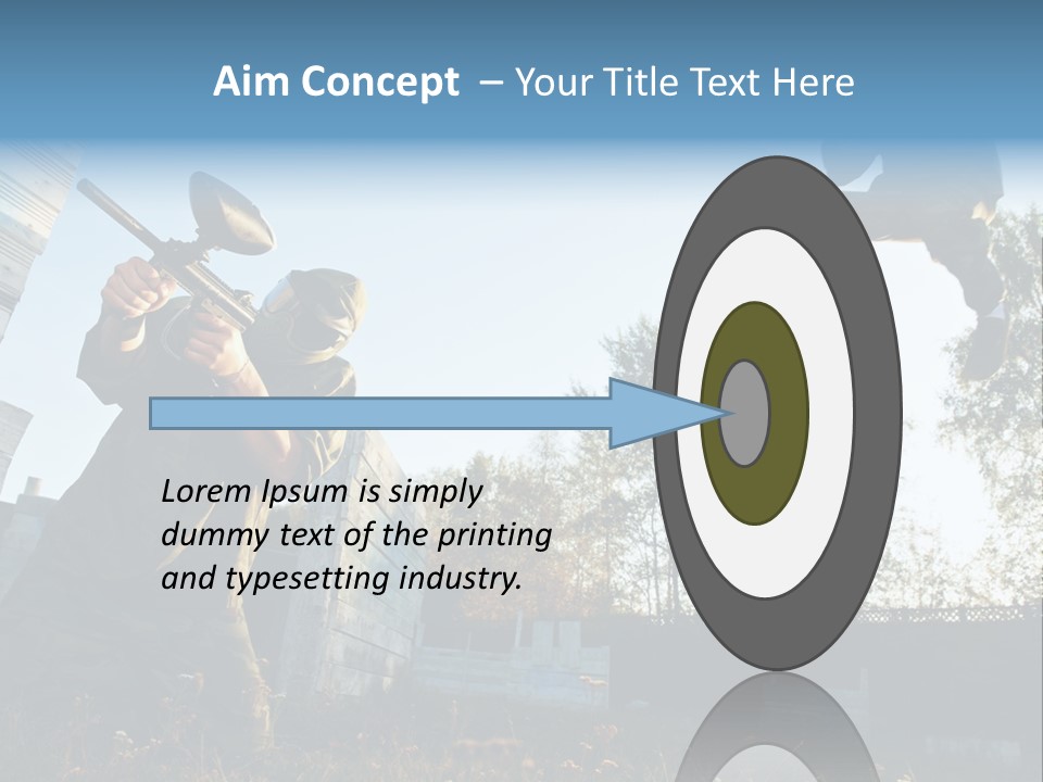 Attack Sport Camouflage PowerPoint Template