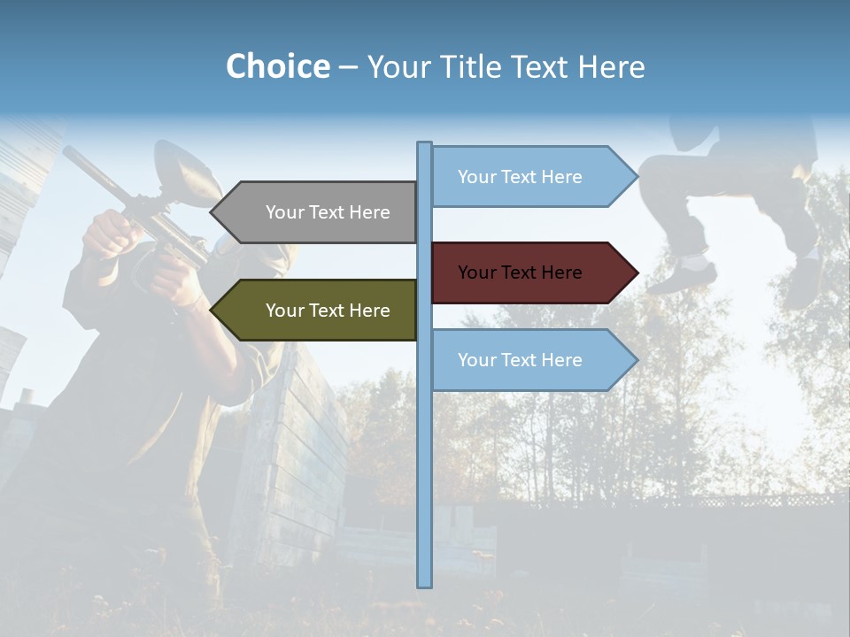 Attack Sport Camouflage PowerPoint Template