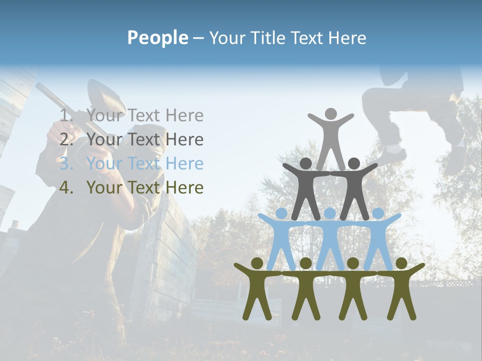 Attack Sport Camouflage PowerPoint Template