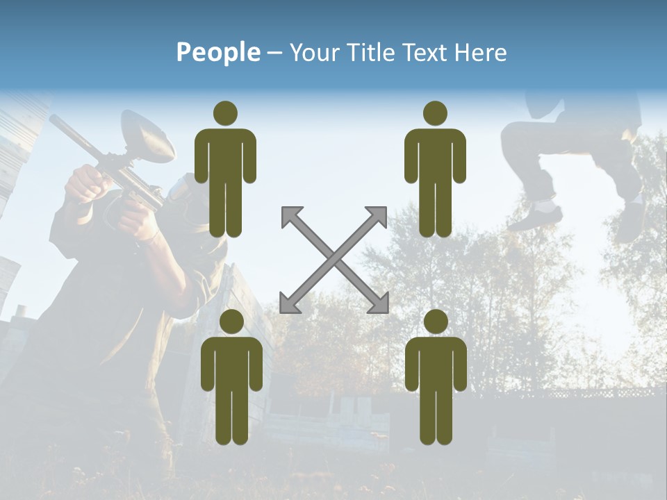 Attack Sport Camouflage PowerPoint Template