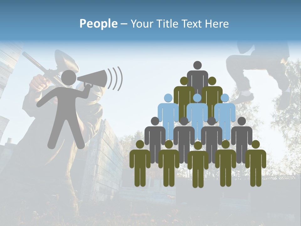 Attack Sport Camouflage PowerPoint Template