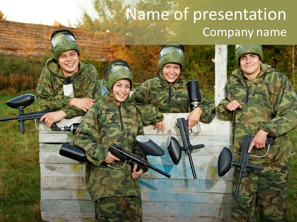Protection Shooting Activity PowerPoint Template