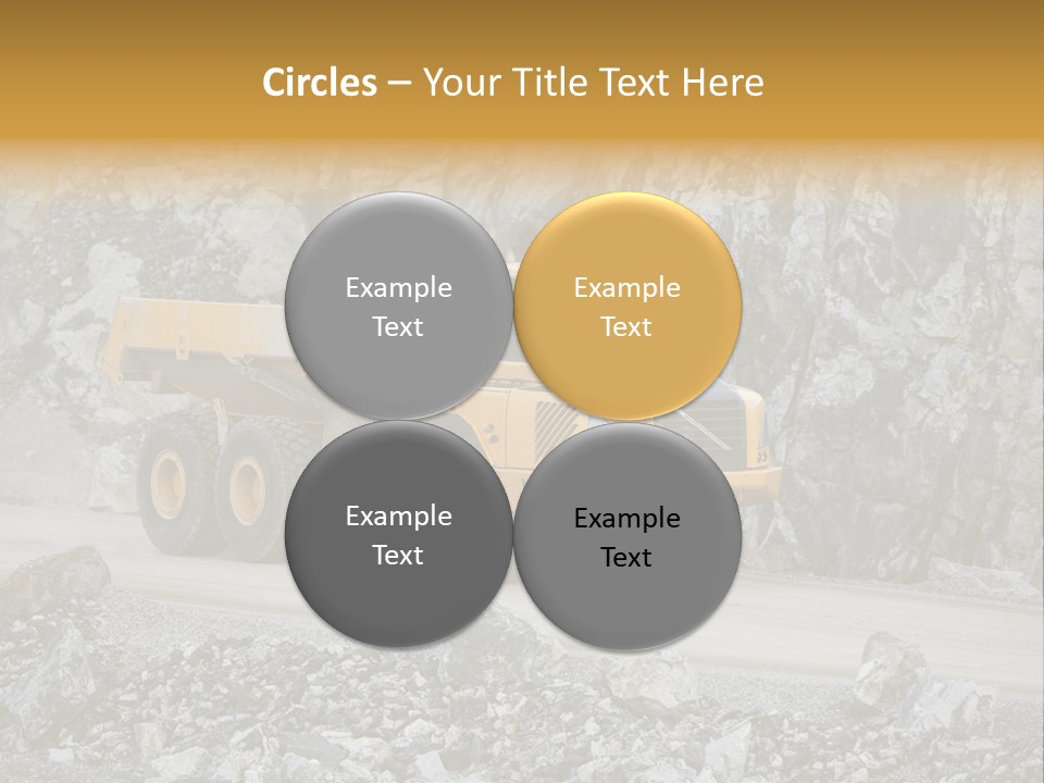 Machine Yellow Rock PowerPoint Template