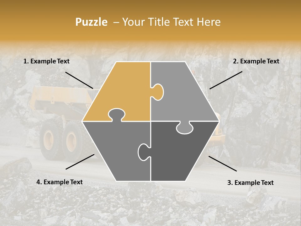Machine Yellow Rock PowerPoint Template
