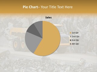 Machine Yellow Rock PowerPoint Template