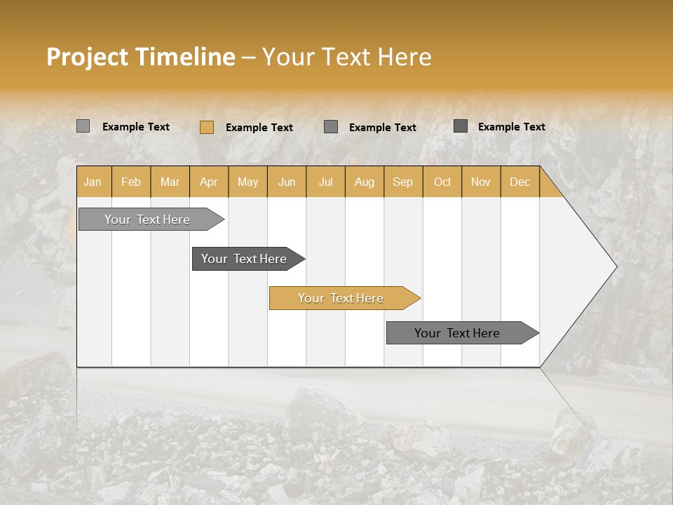 Machine Yellow Rock PowerPoint Template