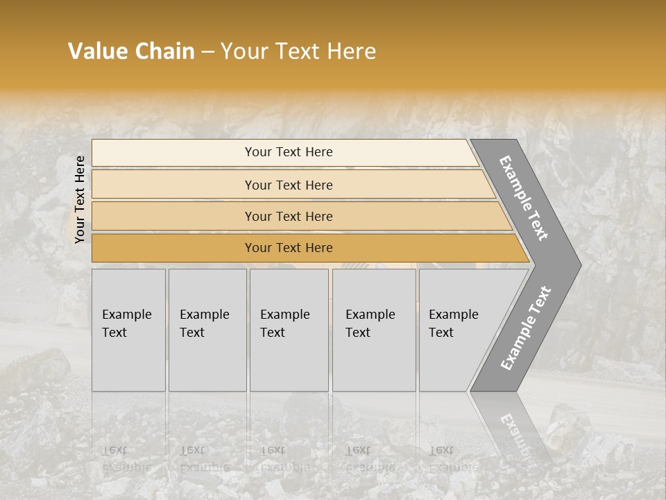 Machine Yellow Rock PowerPoint Template