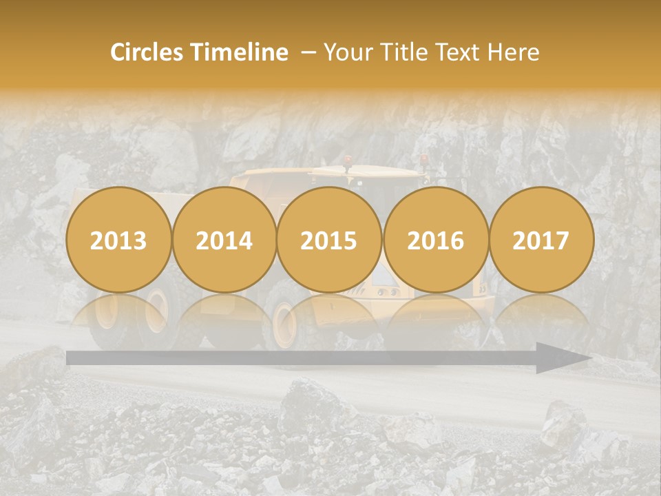 Machine Yellow Rock PowerPoint Template