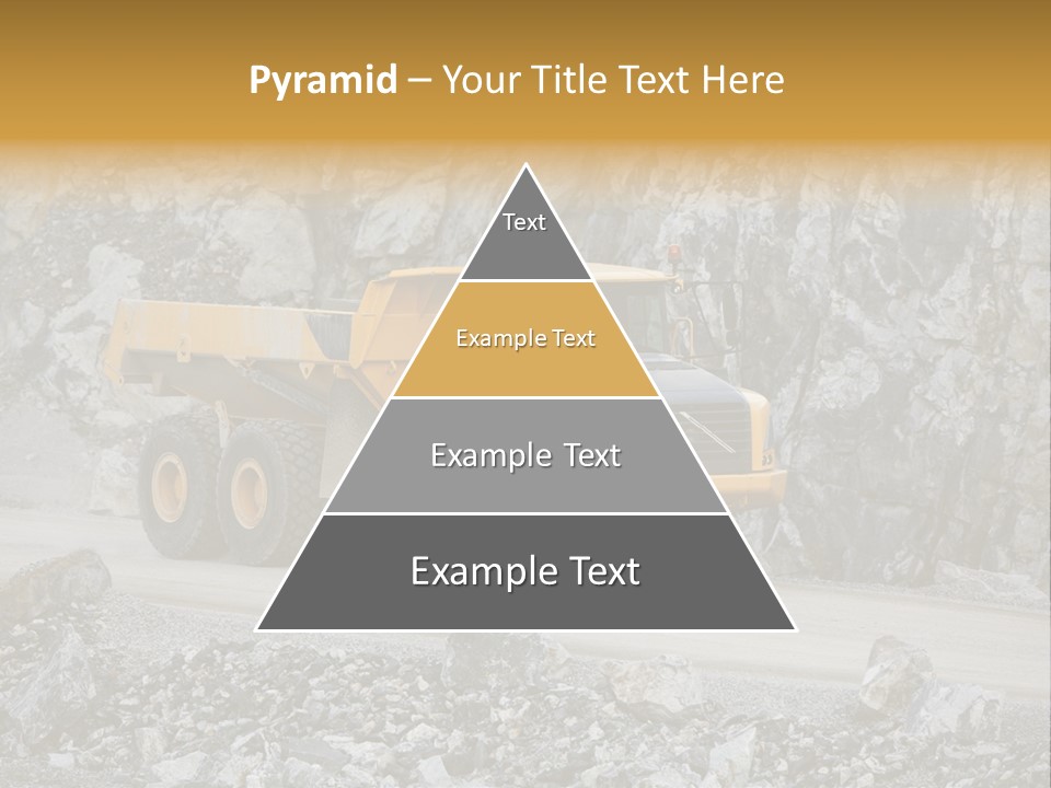 Machine Yellow Rock PowerPoint Template