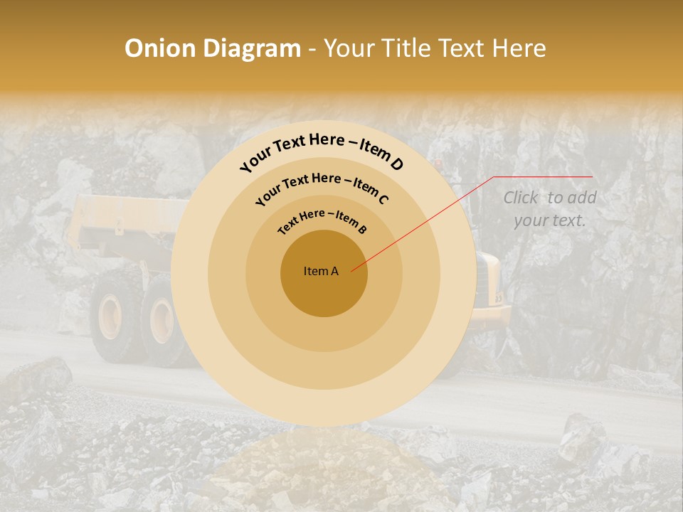 Machine Yellow Rock PowerPoint Template