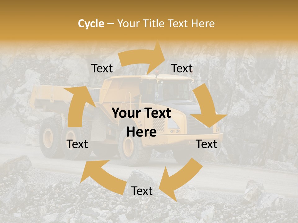 Machine Yellow Rock PowerPoint Template