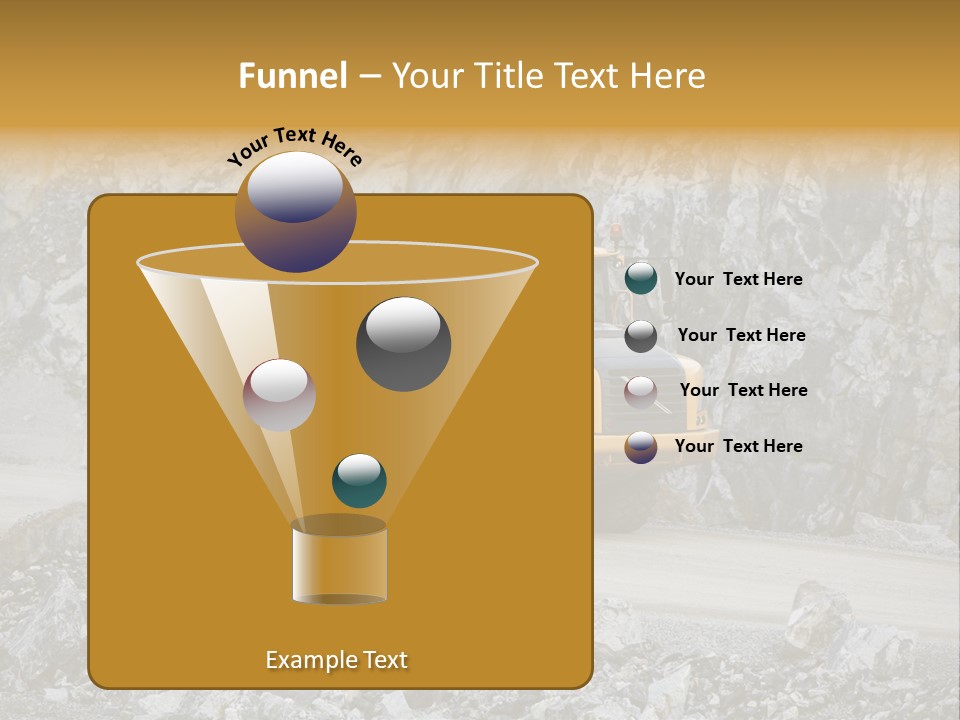 Machine Yellow Rock PowerPoint Template