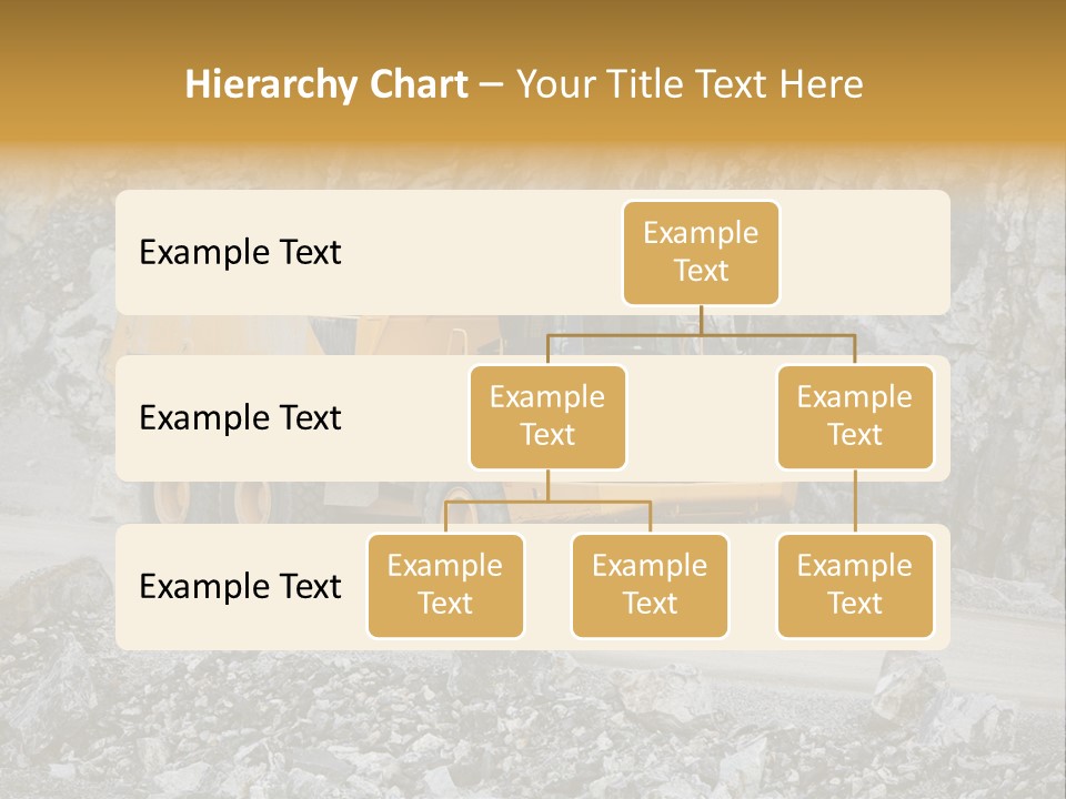 Machine Yellow Rock PowerPoint Template