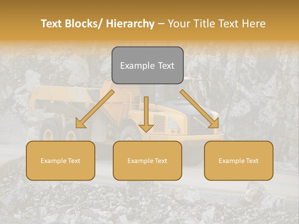 Machine Yellow Rock PowerPoint Template