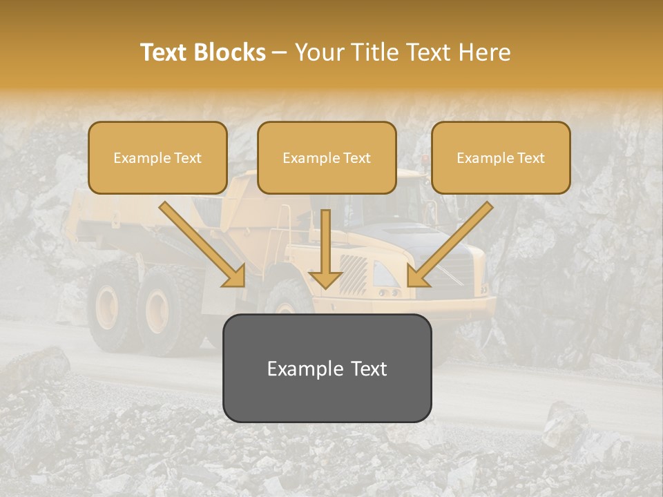 Machine Yellow Rock PowerPoint Template