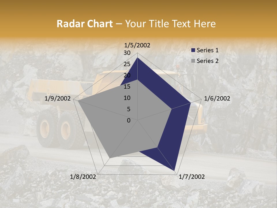 Machine Yellow Rock PowerPoint Template