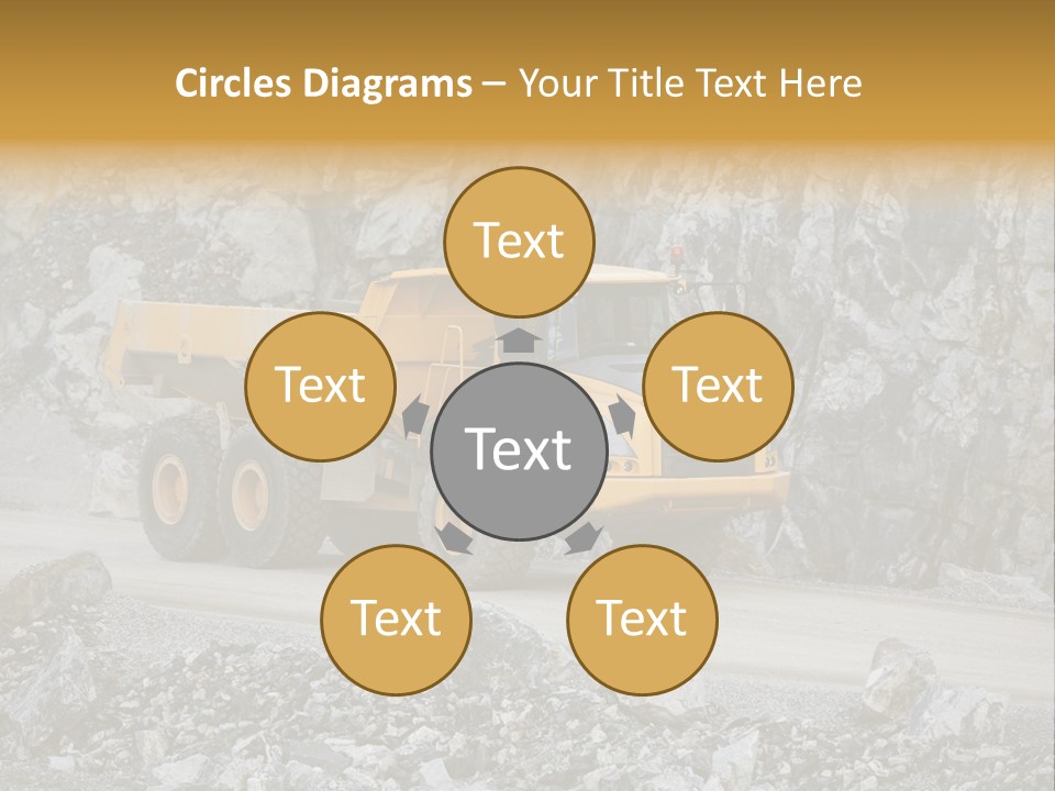 Machine Yellow Rock PowerPoint Template