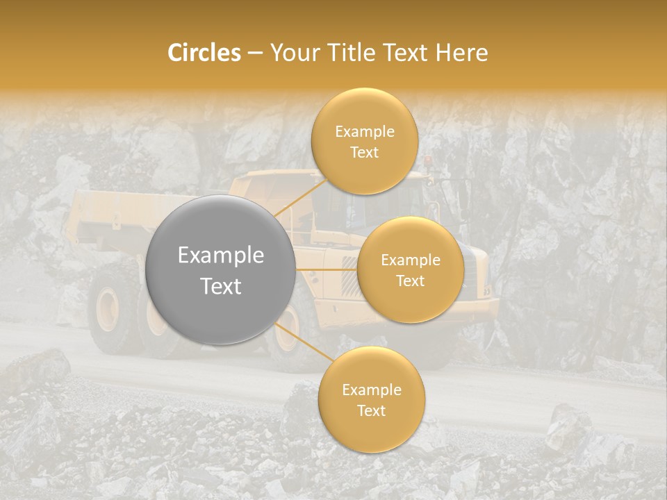 Machine Yellow Rock PowerPoint Template