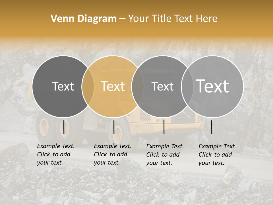 Machine Yellow Rock PowerPoint Template