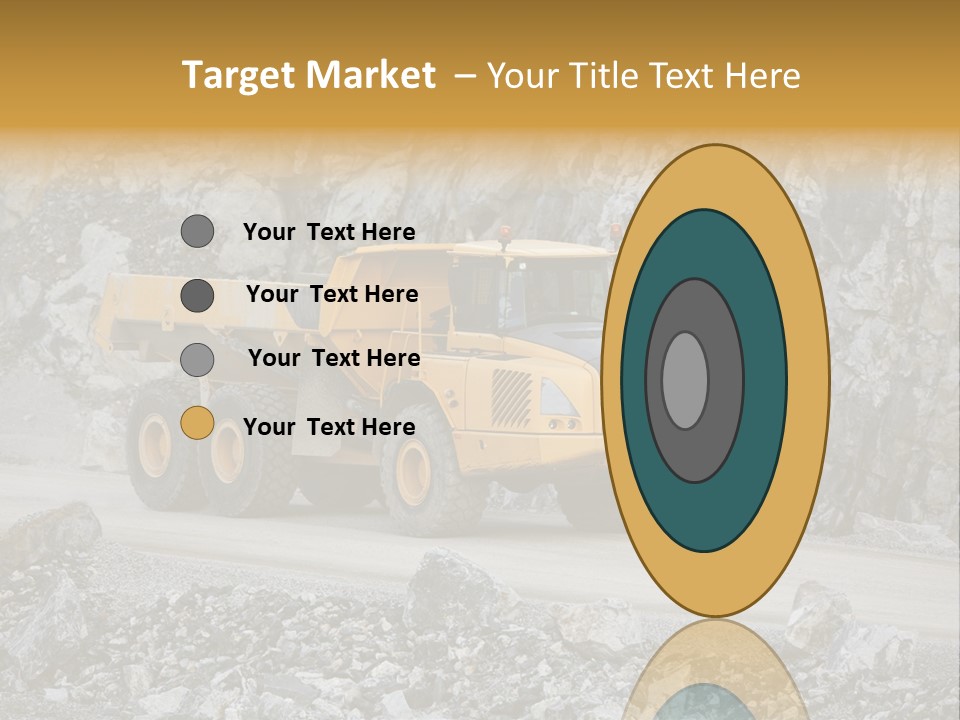 Machine Yellow Rock PowerPoint Template