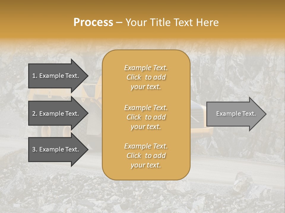 Machine Yellow Rock PowerPoint Template