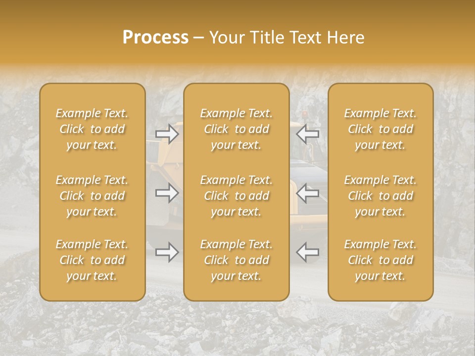 Machine Yellow Rock PowerPoint Template