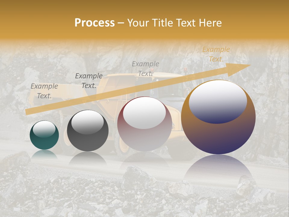 Machine Yellow Rock PowerPoint Template