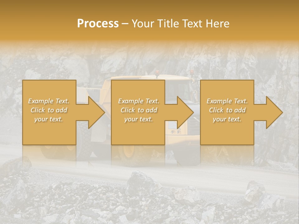 Machine Yellow Rock PowerPoint Template
