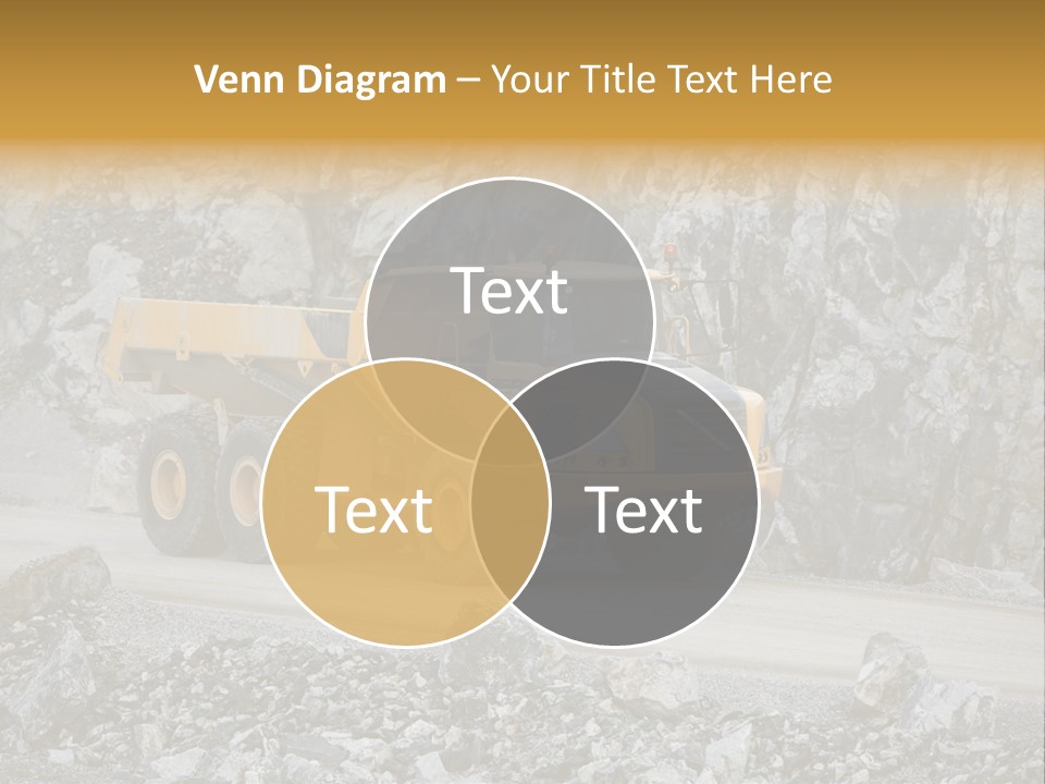 Machine Yellow Rock PowerPoint Template