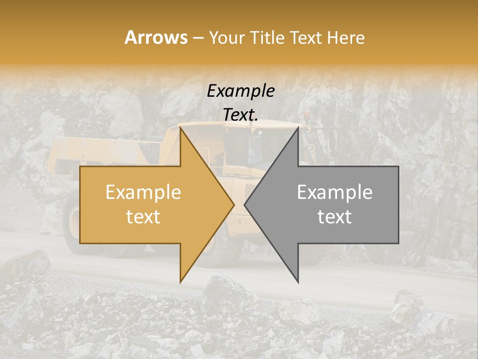 Machine Yellow Rock PowerPoint Template