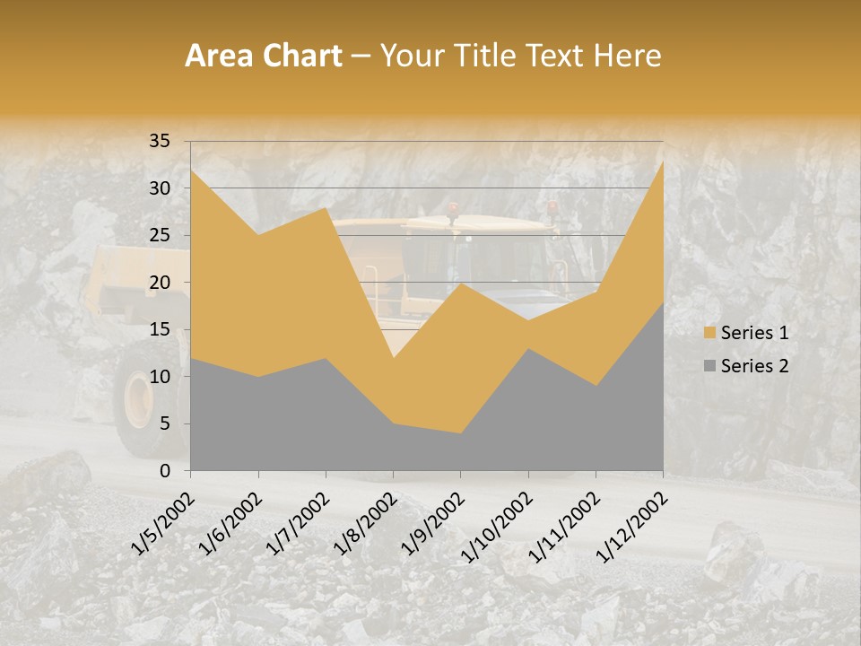 Machine Yellow Rock PowerPoint Template