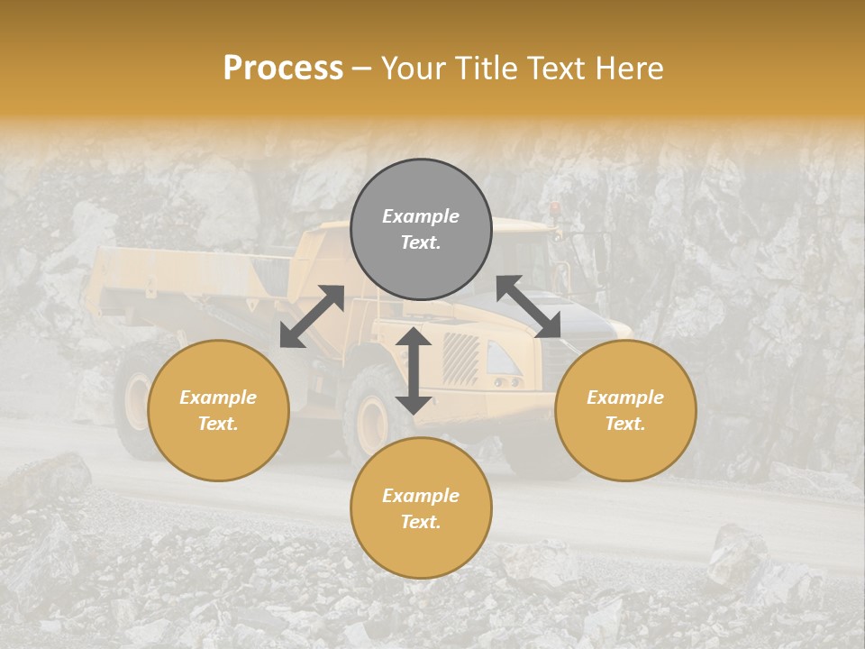 Machine Yellow Rock PowerPoint Template