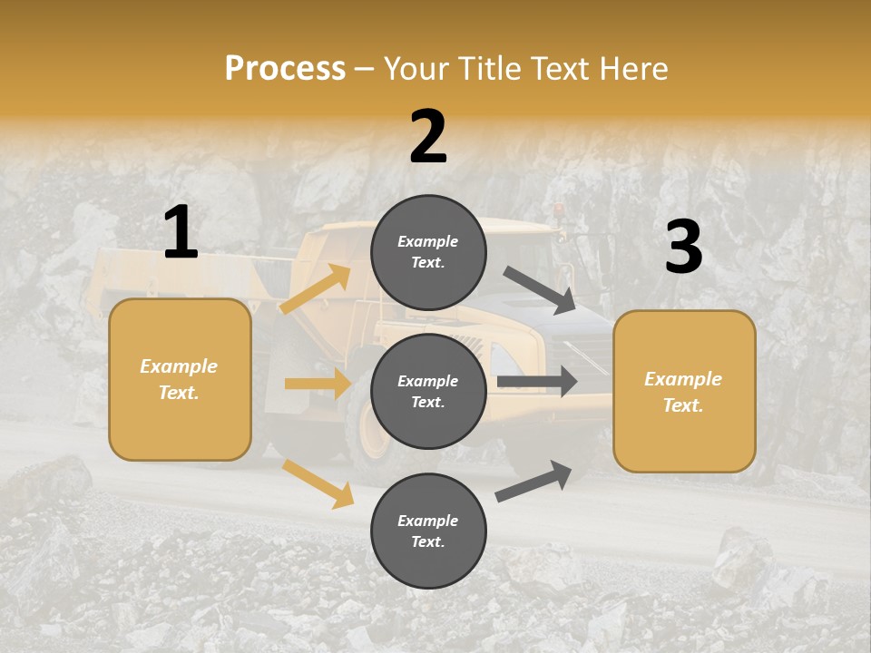 Machine Yellow Rock PowerPoint Template