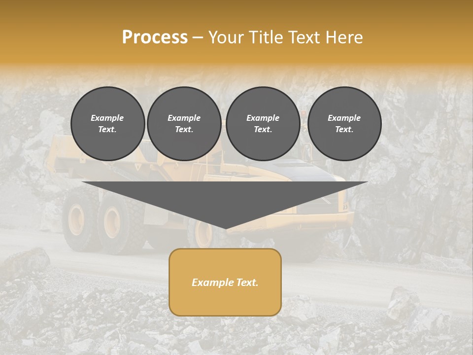 Machine Yellow Rock PowerPoint Template