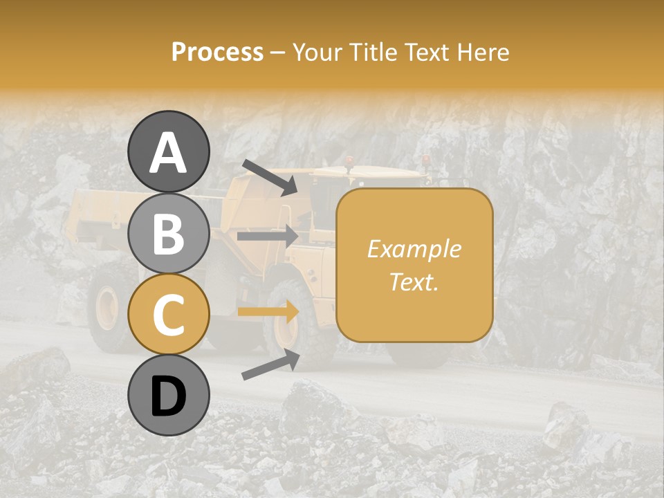 Machine Yellow Rock PowerPoint Template