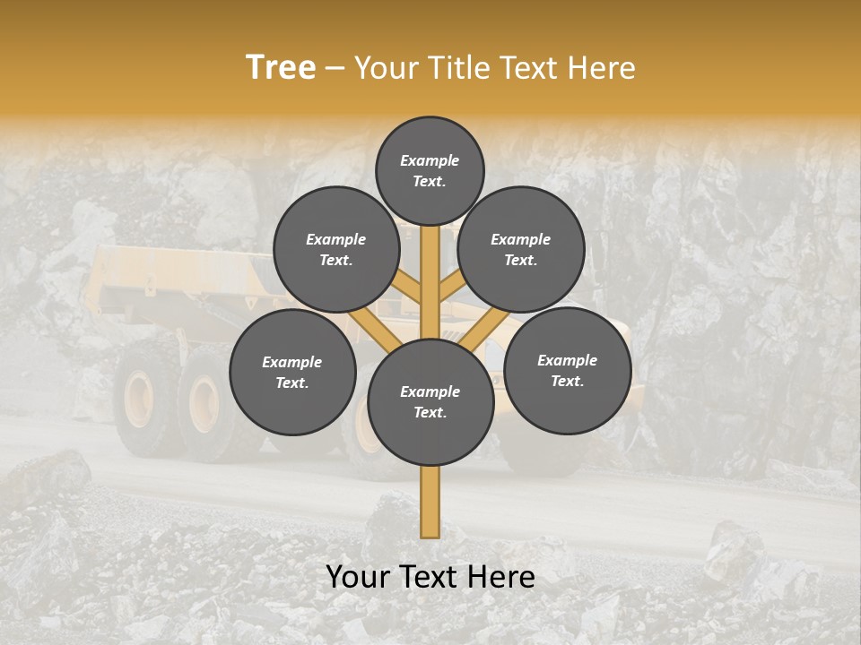 Machine Yellow Rock PowerPoint Template