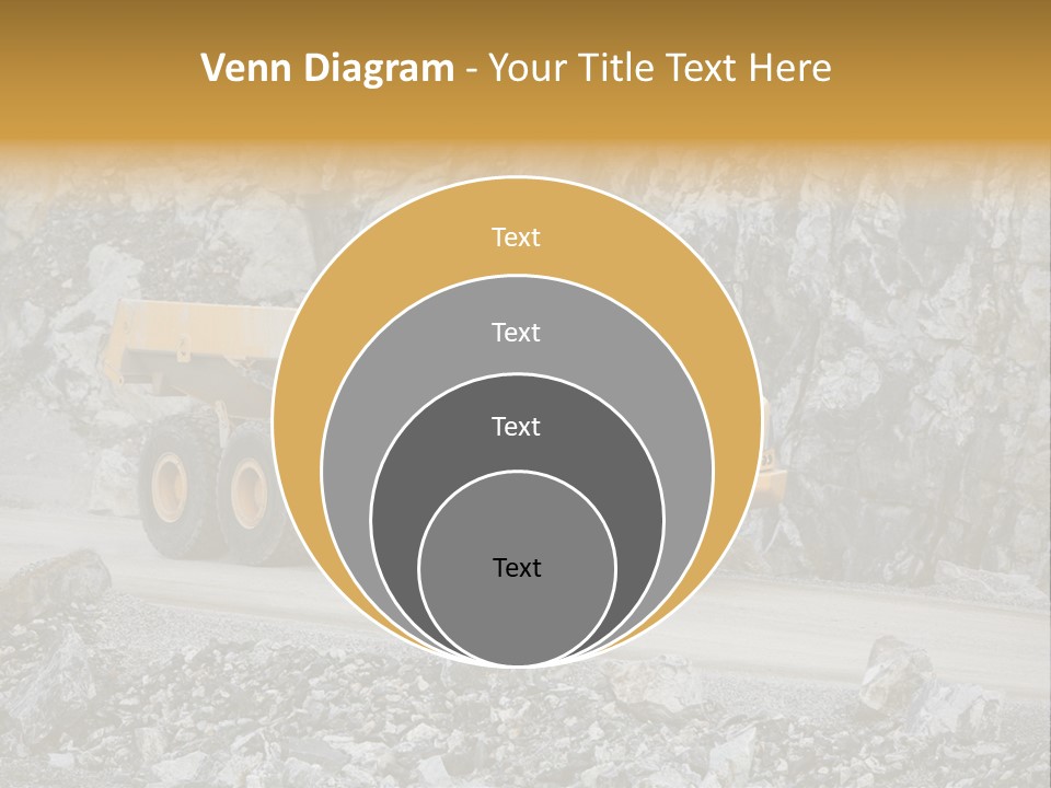 Machine Yellow Rock PowerPoint Template