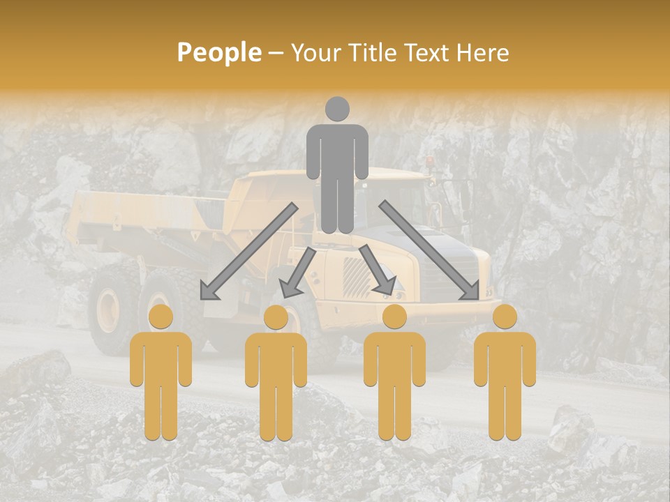 Machine Yellow Rock PowerPoint Template