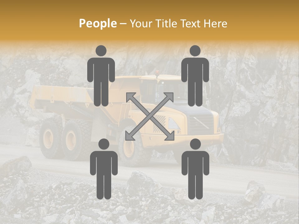 Machine Yellow Rock PowerPoint Template